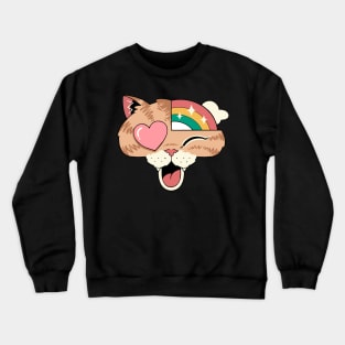 whimsical whiskers Description Crewneck Sweatshirt